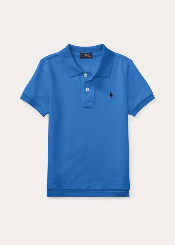 ラルフローレン 2T-7 ボーイズ/キッズ Polo Ralph Lauren Cotton Mesh Polo Shirt ポロシャツ 半袖 Blue 男の子