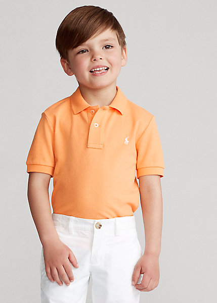 ラルフローレン 2T-7 ボーイズ/キッズ Polo Ralph Lauren Cotton Mesh Polo Shirt ポロシャツ 半袖 Key West Orange 男の子の通販は 12,373円