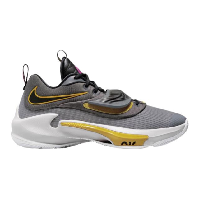 ナイキ メンズ バッシュ Nike Zoom Freak 3 - Iron Gray/Black/Vivid Sulphur