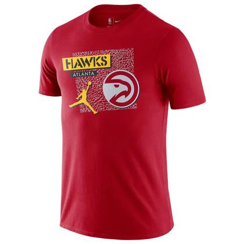 ジョーダン メンズ Tシャツ Jordan NBA Dri-Fit Statement 2 T-Shirt - Red/Yellow