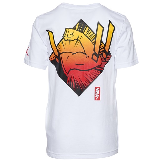 ジョーダン キッズ Tシャツ 半袖 Jordan Zion Lets Dance - White/White_1