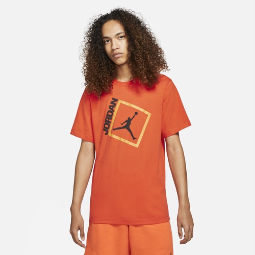 ジョーダン メンズ Tシャツ Jordan Jumpman Box T-Shirt - Orange/Black