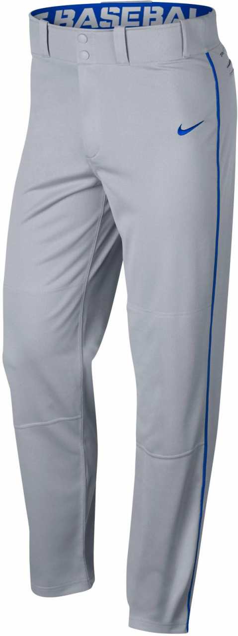 ナイキ メンズ ベースボールパンツ Nike Swoosh Piped Dri-FIT Baseball Pants 野球 GREY/ROYAL