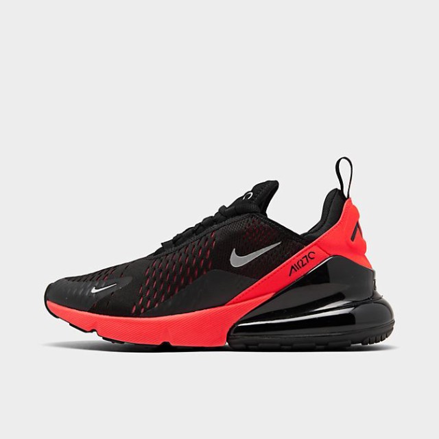 ナイキ メンズ Nike Air Max 270 スニーカー Black/Metallic Silver/Bright Crimson エアマックス２７０