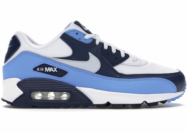 Nike Air Max 90 UNC WHITE PURE PLATINUM UNIVERSITY BLUE MIDNIGHT NAVY au PAY troisHOMME au PAY