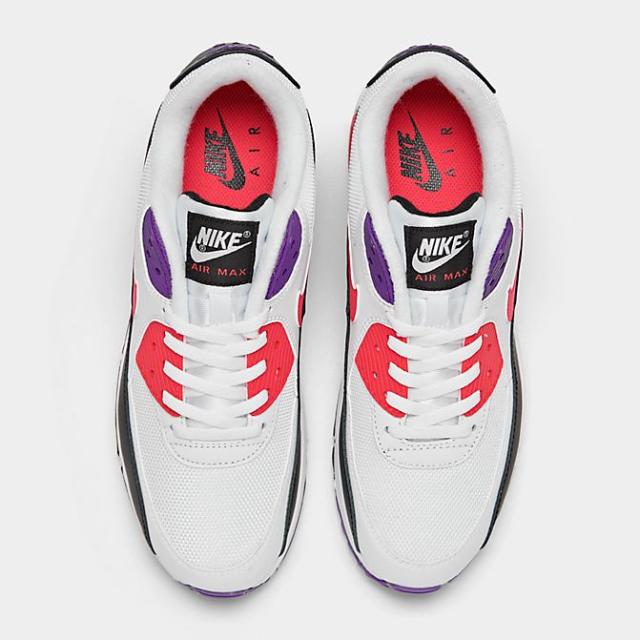 ナイキ メンズ エアマックス９０ Nike Air Max 90 スニーカー White/Red Orbit/Psychic Purple/Black_4