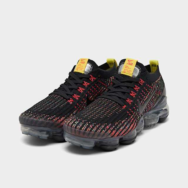 Nike Air Vapormax Flyknit 3 Black Black Blue Fury Sonic Yellow au PAY troisHOMME au PAY