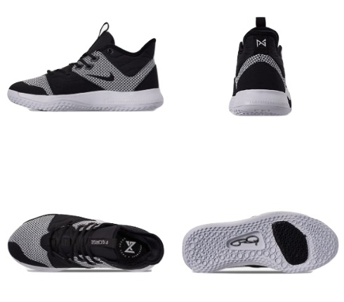 ナイキ メンズ Nile PG 3 "Monochrome" バッシュ Black/Photo Blue/Total Orange/White