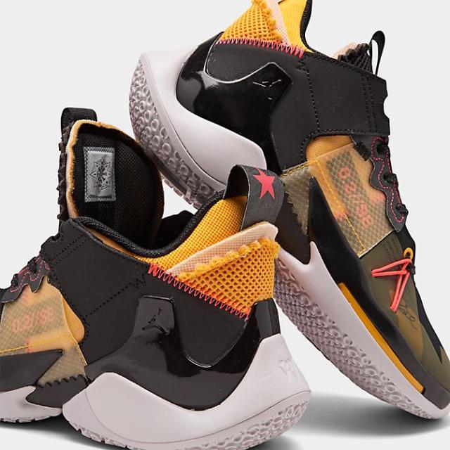 ジョーダン メンズ ホワイノット０.２ Jordan Why Not? Zer0.2 SE バッシュ Black/Flash Crimson/Amarillo/Vast Grey_2
