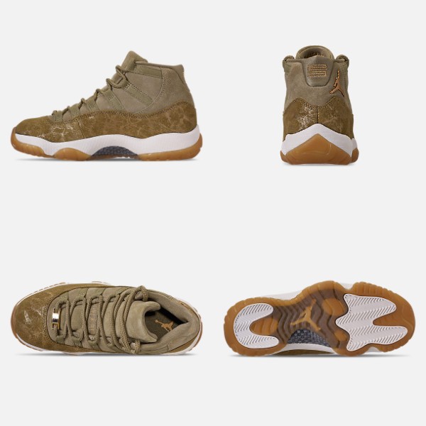 ジョーダン レディース レトロ１１ Air Jordan Retro 11 バッシュ Neutral Olive/Metallic Stout/Sail/Gum_1