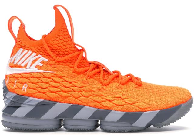 ナイキ メンズ レブロン１５ Nike Lebron 15 "Orange Box" バッシュ TOTAL ORANGE/WHITE-MINE GREY