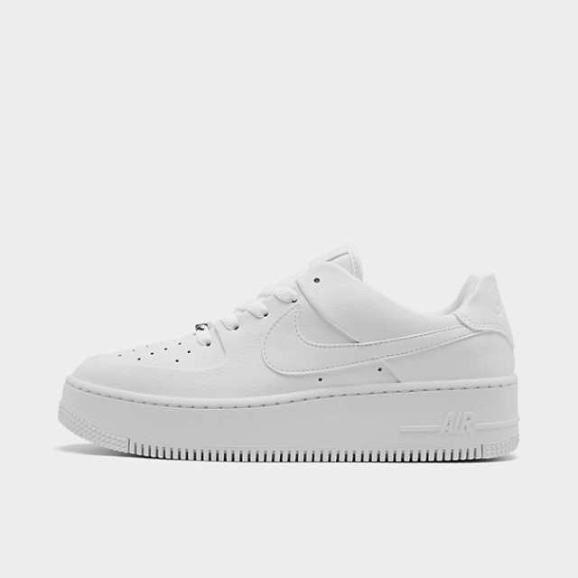 ナイキ レディース スニーカー Nike Air Force 1 Force 1 Sage XX Low エアフォース White/White/White