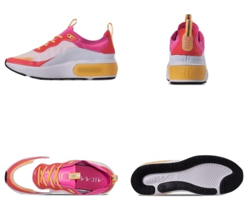 ナイキ レディース エアマックス ディア Nike Air Max Dia SE スニーカー White/Laser Fuchsia/Ember Glow_1