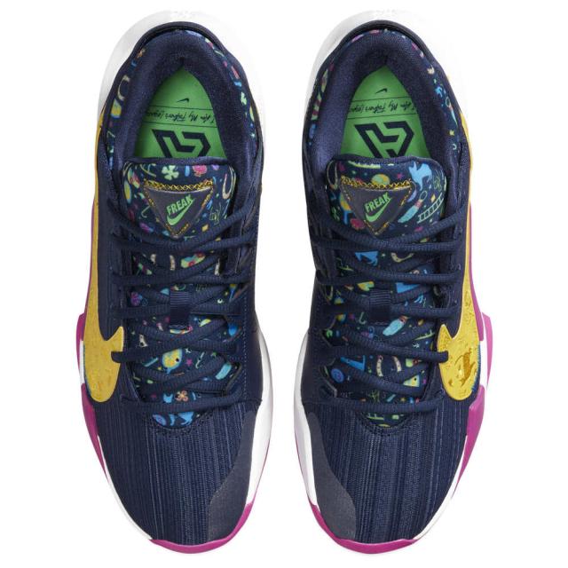 ナイキ メンズ バッシュ Nike Zoom Freak 2 - Navy/Green/Pink_3