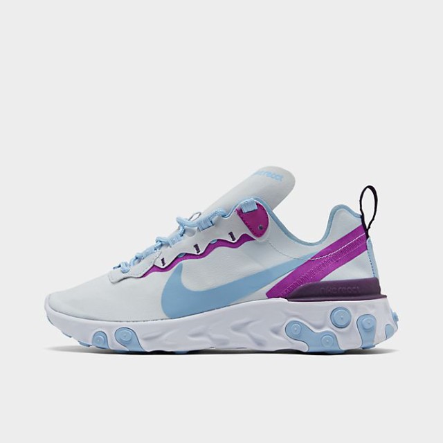 ナイキ レディース Nike React Element 55 スニーカー Wolf Grey/Laser Fuchsia/Hyper Crimson