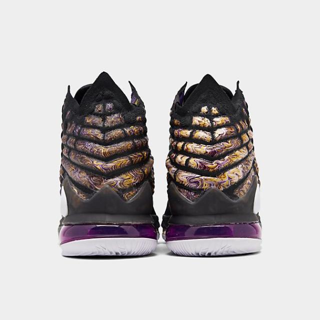 ナイキ メンズ レブロン１７ Nike LeBron 17 "Lakers" バッシュ Black/White/Eggplant/Amarillo