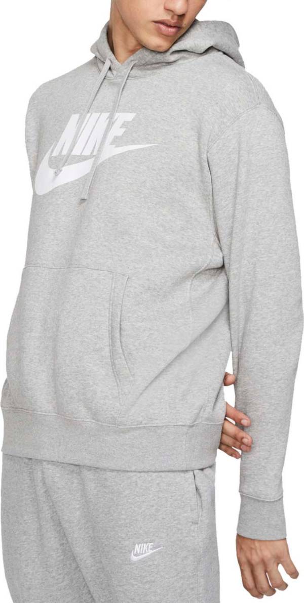 ナイキ メンズ Nike Men's Futura Club Fleece Hoodie パーカー DK GREY HEATHER/MATTE SIL フーディー プルオーバー
