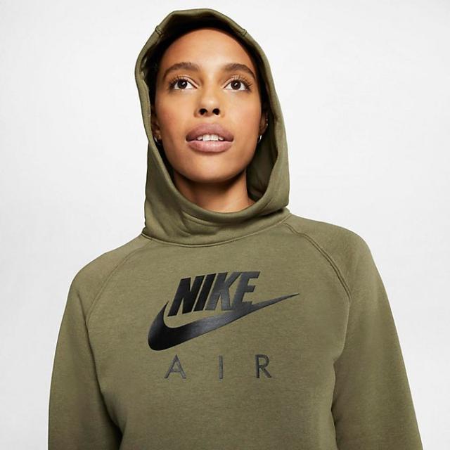 ナイキ レディース Nike Air Hoodie パーカー Medium Olive/Black_3