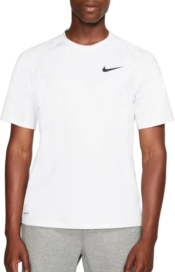 ナイキ メンズ Nike Men's Pro Slim T-Shirt 半袖 WHITE/BLACK