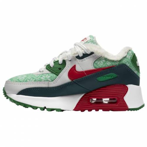 ナイキ キッズ/ジュニア エアマックス９０ Nike Air Max 90 PS スニーカー White/University Red/Dark Atomic Teal_1