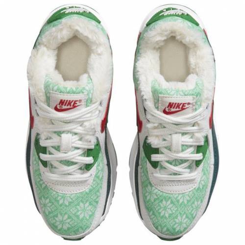 ナイキ キッズ/ジュニア エアマックス９０ Nike Air Max 90 PS スニーカー White/University Red/Dark Atomic Teal_3