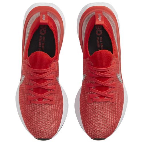 ナイキ レディース リアクト インフィニティ Nike React Infinity Run Flyknit ランニングシューズ Chile Red/Metallic Silver/University Red_3