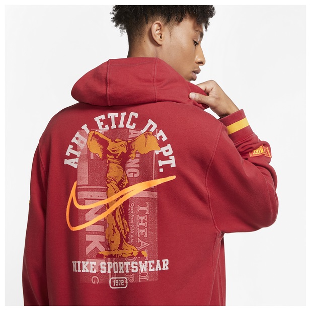 ナイキ メンズ パーカー Nike Class of 72 Club Hoodie フーディー Gym Red/University Gold_5