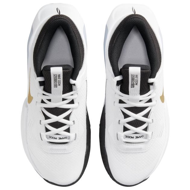 ナイキ キッズ バッシュ Nike Air Zoom Crossover GS - White/Goldの