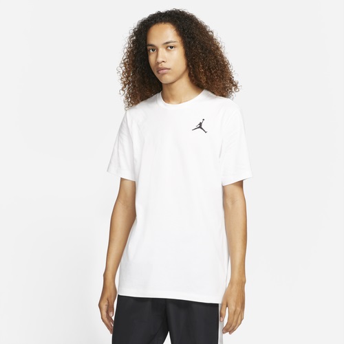 ジョーダン メンズ Tシャツ Jordan Jumpman Embroidered T-Shirt - White/Black