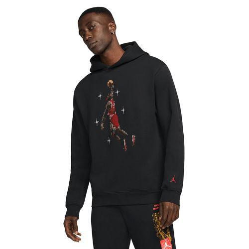 ジョーダン メンズ パーカー Jordan Essential Fleece GFX Holiday Pullover Hoodie - Black/Black