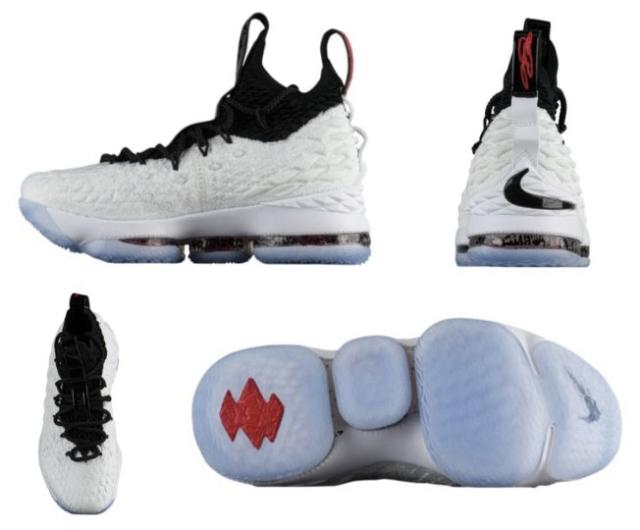 ナイキ キッズ/レディース レブロン１５ Nike LeBron 15 XV GS "Graffiti" バッシュ White/Black/Black/University ミニバス