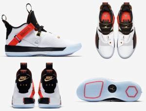 ジョーダン メンズ バッシュ Jordan XXXIII 33 “Future Flight” - White/Metallic Gold/Black/Vast Grey_1