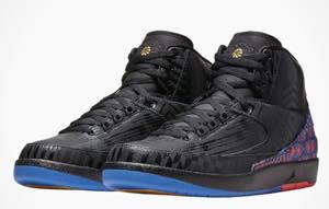ジョーダン メンズ Air Jordan 2 “BHM” スニーカー バッシュ レトロ Black/llic Gold/Hyper Cobalt