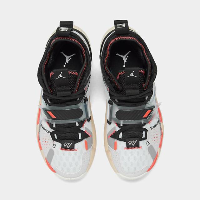 ジョーダン キッズ/レディース ホワイノット Jordan Why Not Zero.3 GS バッシュ ミニバス White/University Red/Black_4