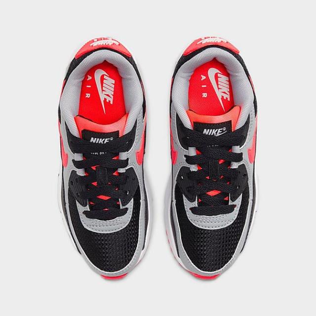 ナイキ キッズ/ジュニア エアマックス９０ Nike Air Max 90 PS スニーカー Black/Radiant Red/White/Wolf Grey_4