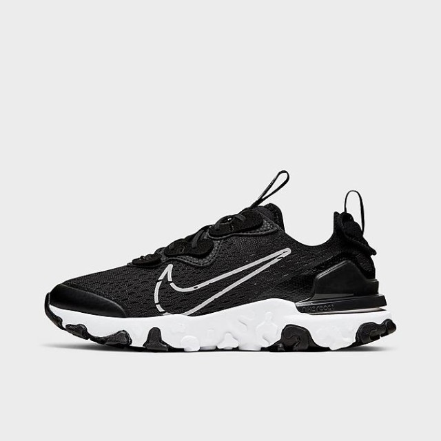 ナイキ キッズ/レディース Nike React Vision GS ランニングシューズ Black/Black/White