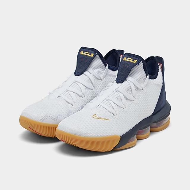 ナイキ メンズ レブロン１６ロー Nike Lebron 16 Low "Olympic" バッシュ White/llic Gold/Midnight Navy