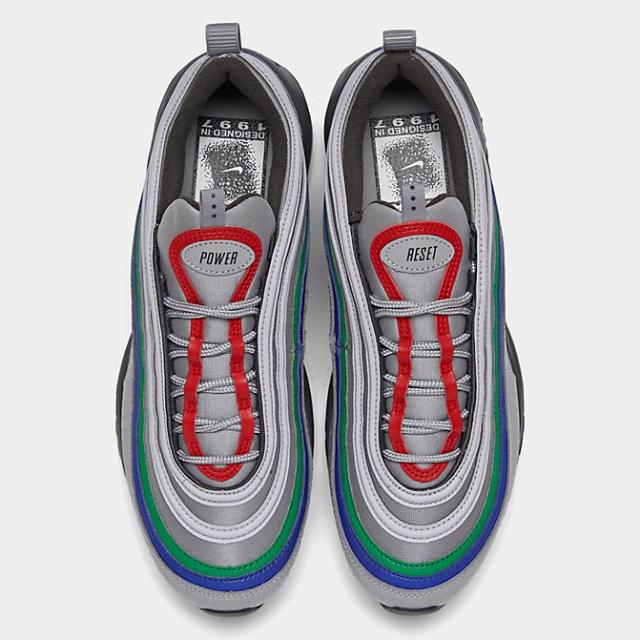 ナイキ メンズ エアマックス９７ NIKE AIR MAX 97 CASUAL SHOES スニーカー Atmosphere Grey/Habanero Red/Thunder Grey_4