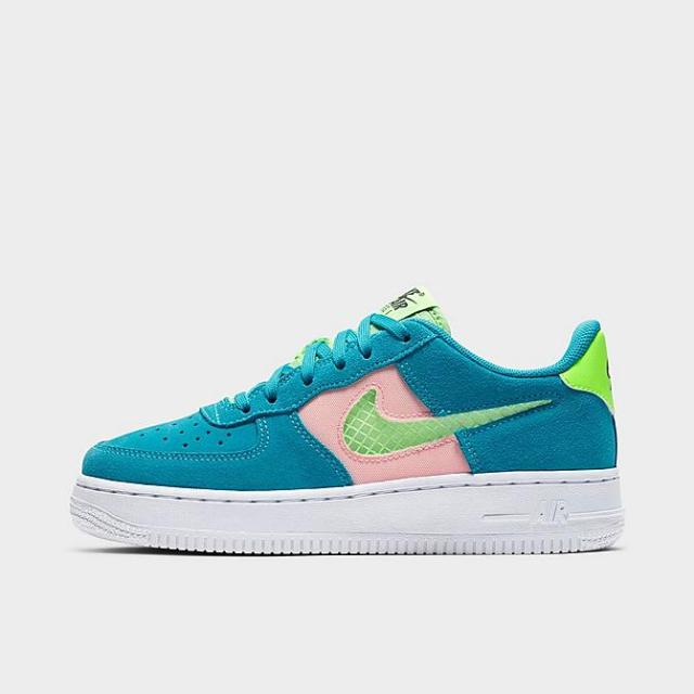 ナイキ キッズ/レディース Nike Air Force 1 LV8 GS スニーカー Oracle Aqua/Washed Coral/White/Ghost Green