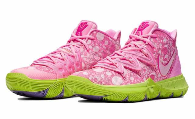 ナイキ バッシュ バスケットシューズ ハイカット メンズ カイリー5 スポンジボブ ピンク Nike Nike Kyrie 5 Spongebob  