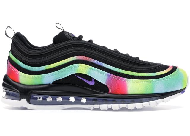 ナイキ メンズ エアマックス９７ Nike Air Max 97 Tie Dye Black スニーカー  BLACK/MULTI-COLOR