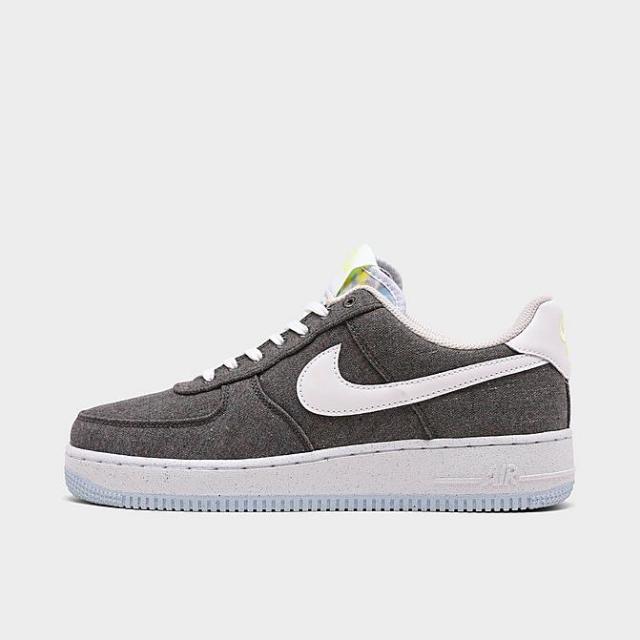 ナイキ メンズ エアフォースワン Nike Air Force 1 '07 Recycled Canvas スニーカー Iron Grey/White/Barely Volt