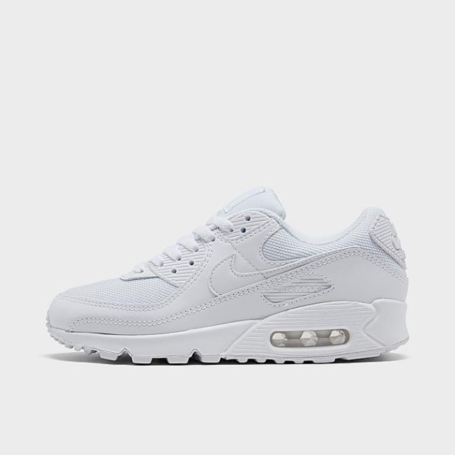 ナイキ レディース スニーカー Women's Nike Air Max 90 Casual Shoes - White/White/Wolf Grey