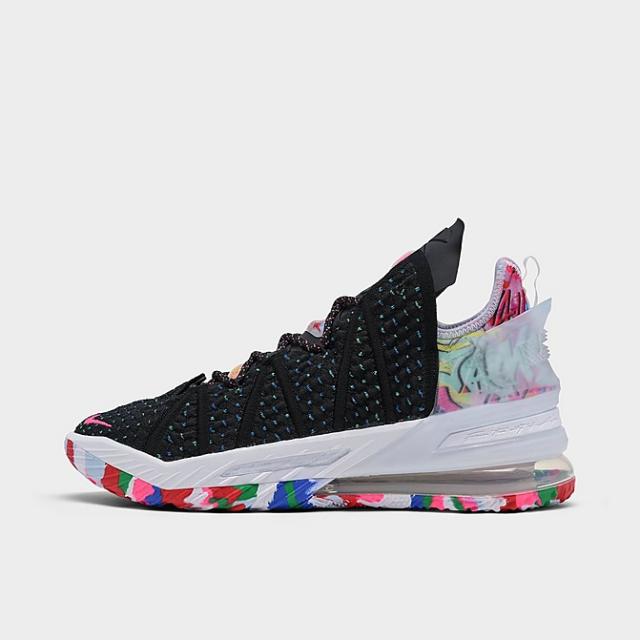 ナイキ メンズ レブロン１８ Nike LeBron 18 Low バッシュ Black/White/Multi