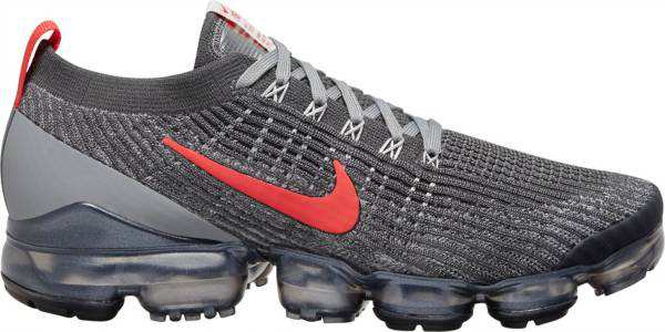 ナイキ メンズ ヴェイパーマックス Nike Air VaporMax Flyknit 3 ランニングシューズ Iron Grey/Particles Grey/Track Red