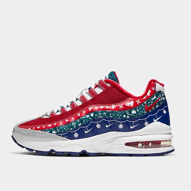 ナイキ キッズ/レディース エアマックス９５ Nike Air Max 95 Ugly Sweater GS スニーカー White/University Red/Noble