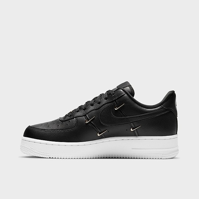 ナイキ エアフォースワン レディース Nike Air Force 1 '07 LX スニーカー Black/Metallic Gold/Hyper Royal