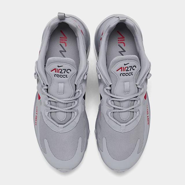 ナイキ メンズ エアマックス２７０ NIKE AIR MAX 270 REACT CASUAL SHOES スニーカー Wolf Grey/Hyper Crimson/University_4