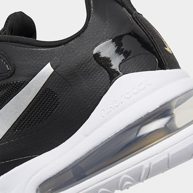 ナイキ レディース エアマックス２７０ Nike Air Max 270 スニーカー Black/Metallic Silver/Metallic Gold_2