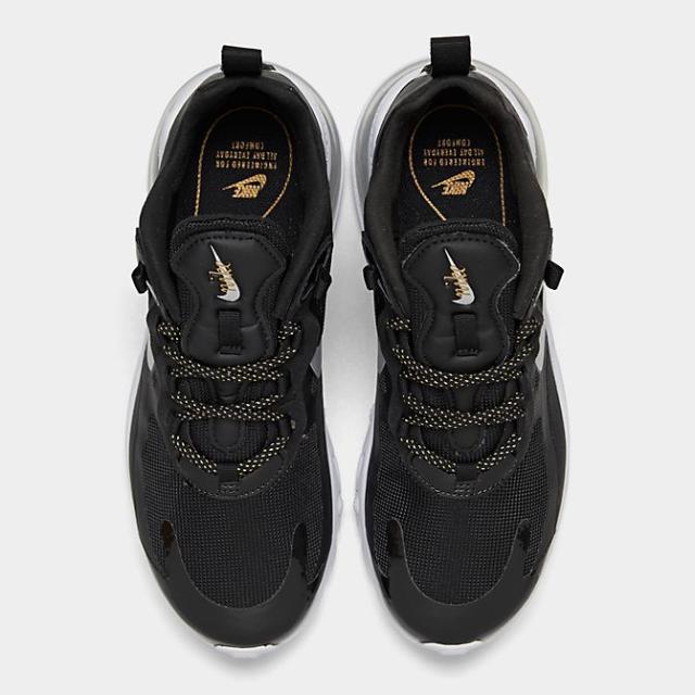 ナイキ レディース エアマックス２７０ Nike Air Max 270 スニーカー Black/Metallic Silver/Metallic Gold_4